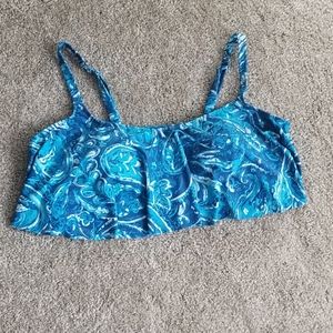 Torrid 3X flounce ruffle overlay bikini top